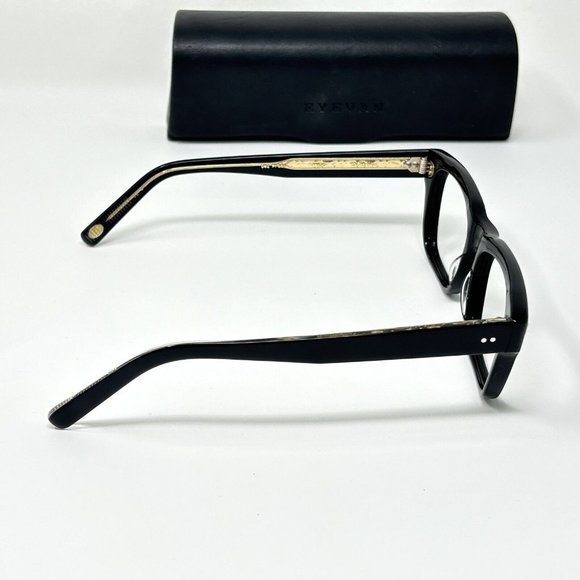 eyevan Del Prado Eyeglasses Frame Black PBK/G Made In Japan 53 [] 18 147 - Picture 9 of 15